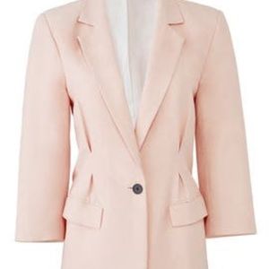 NWT JOIE pink cotton-linen BLAZER. Size 2